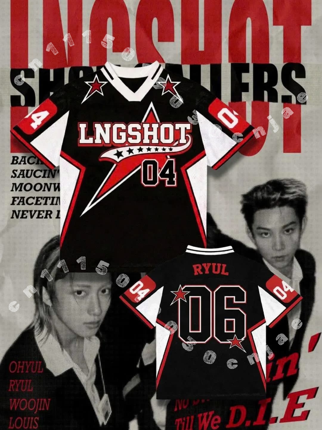 Street Fashion Kpop - Kpop Group Football Jersey Shirt Inspired