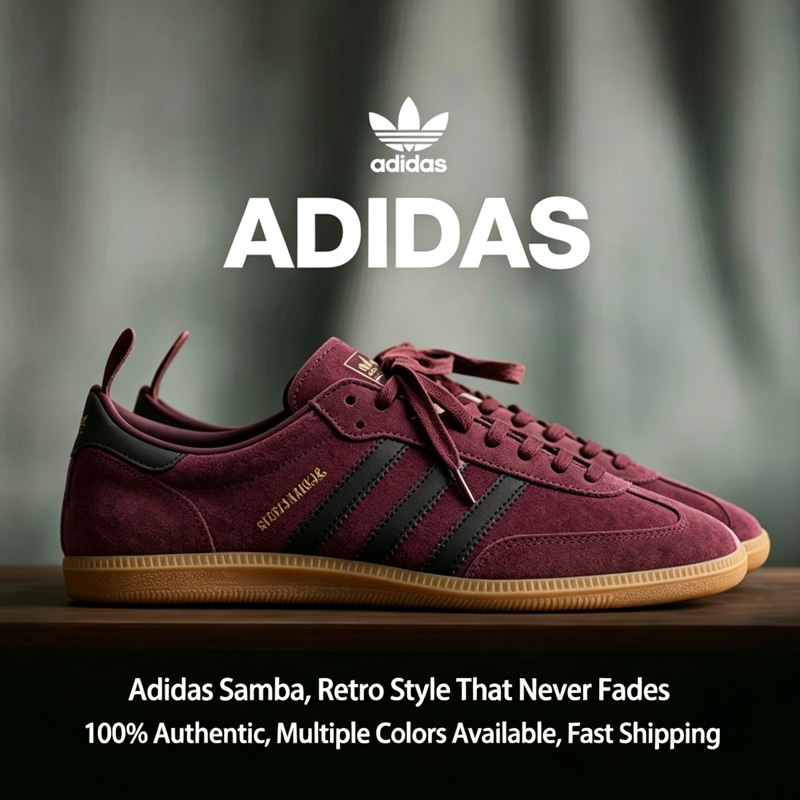 Street Fashion Adidas - Adidas samba Trefoil Unisex Low Top