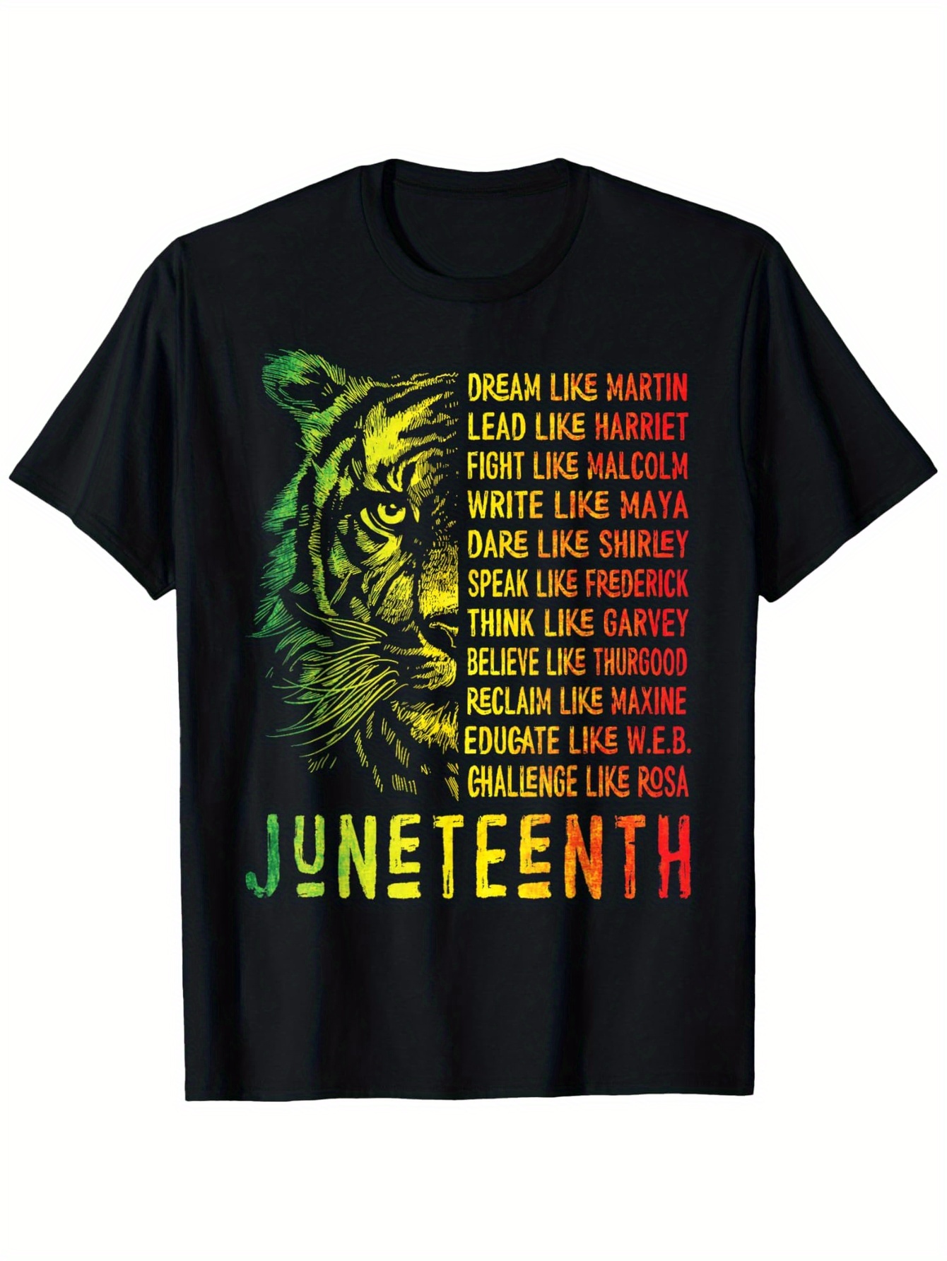 Street Fashion History - Juneteenth Shirt Dream Like Leaders Black