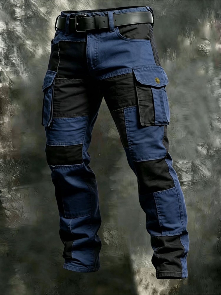 Cotton Men Cargo Pants Khaki C - Street Fashion Art recension och pris