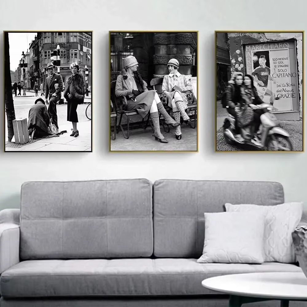 Fashion Black And White Vintag - Street Fashion Art recension och pris