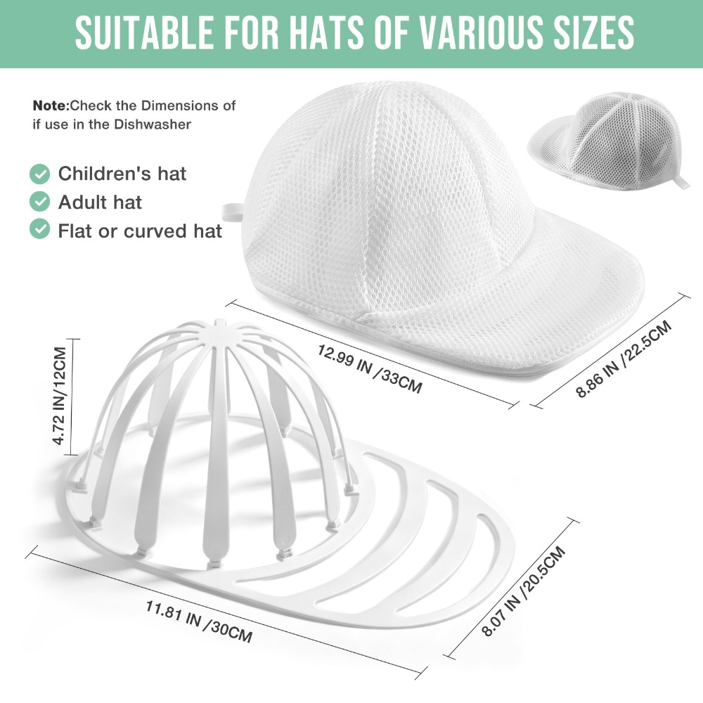 2/4 Pack Hat Washer Cage for W - Baseball Cap Fitted recension och pris