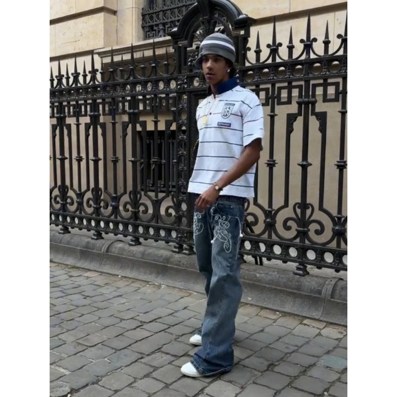 Retro Y2K 2 Pcs Set Street Sty - Street Fashion Jersey recension och pris