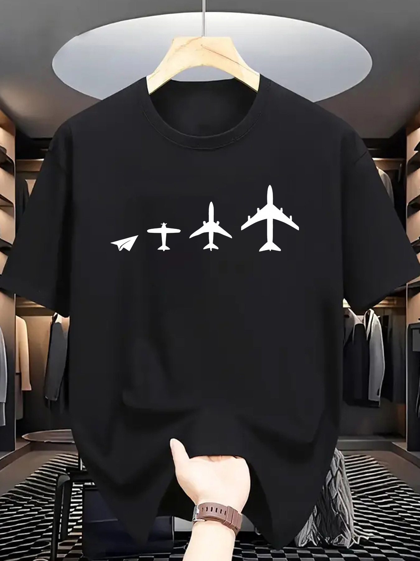 Plane Evolution Print Men Shor - Street Fashion Evolution recension och pris