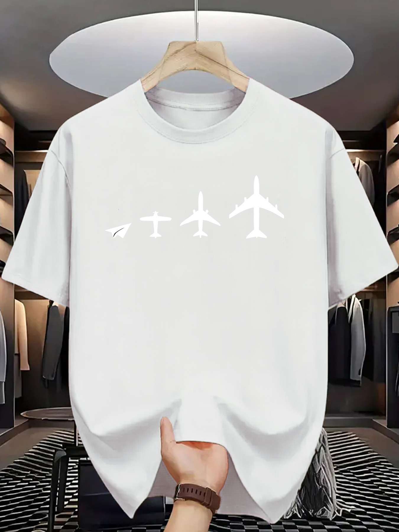 Plane Evolution Print Men Shor - Street Fashion Evolution recension och pris