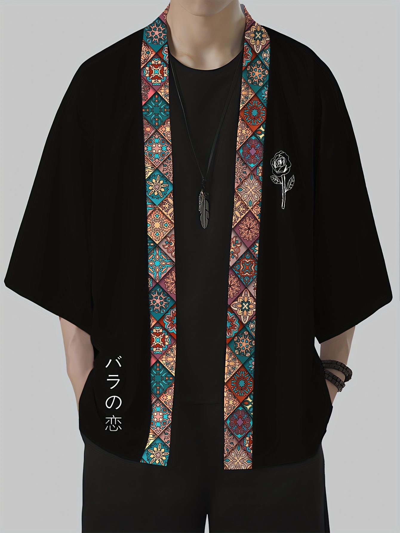 2026 Summer Men's Kimono 3D Pr - Street Fashion Designer recension och pris