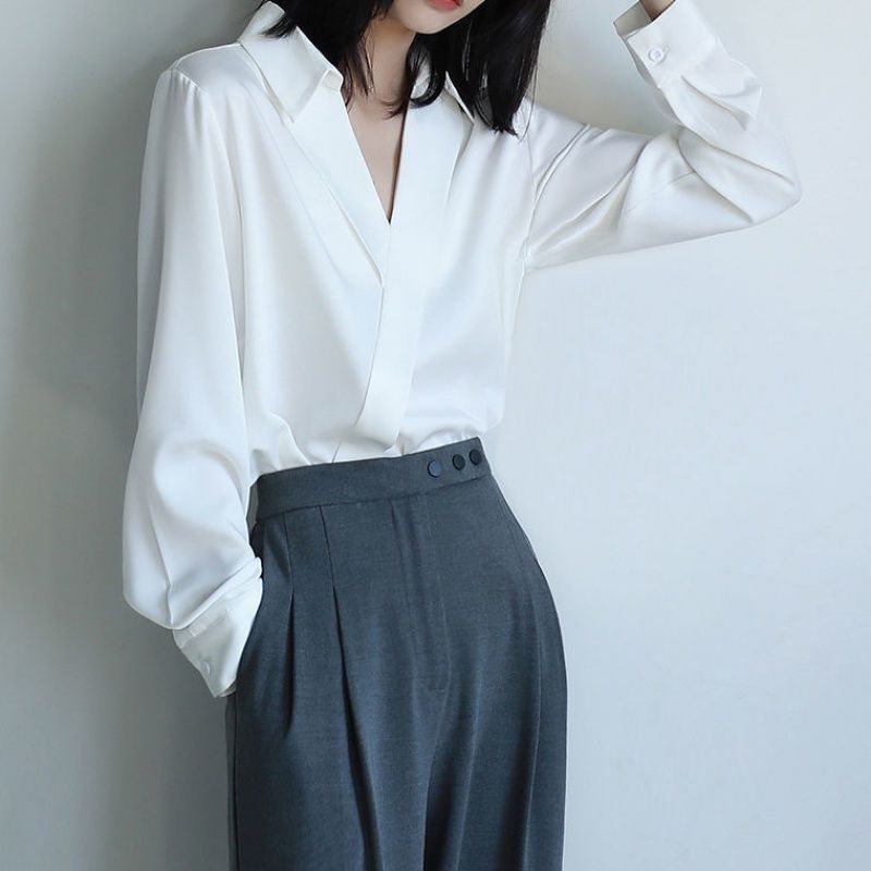 Gidyq Women Black Chiffon Shir - Street Fashion In Korea recension och pris