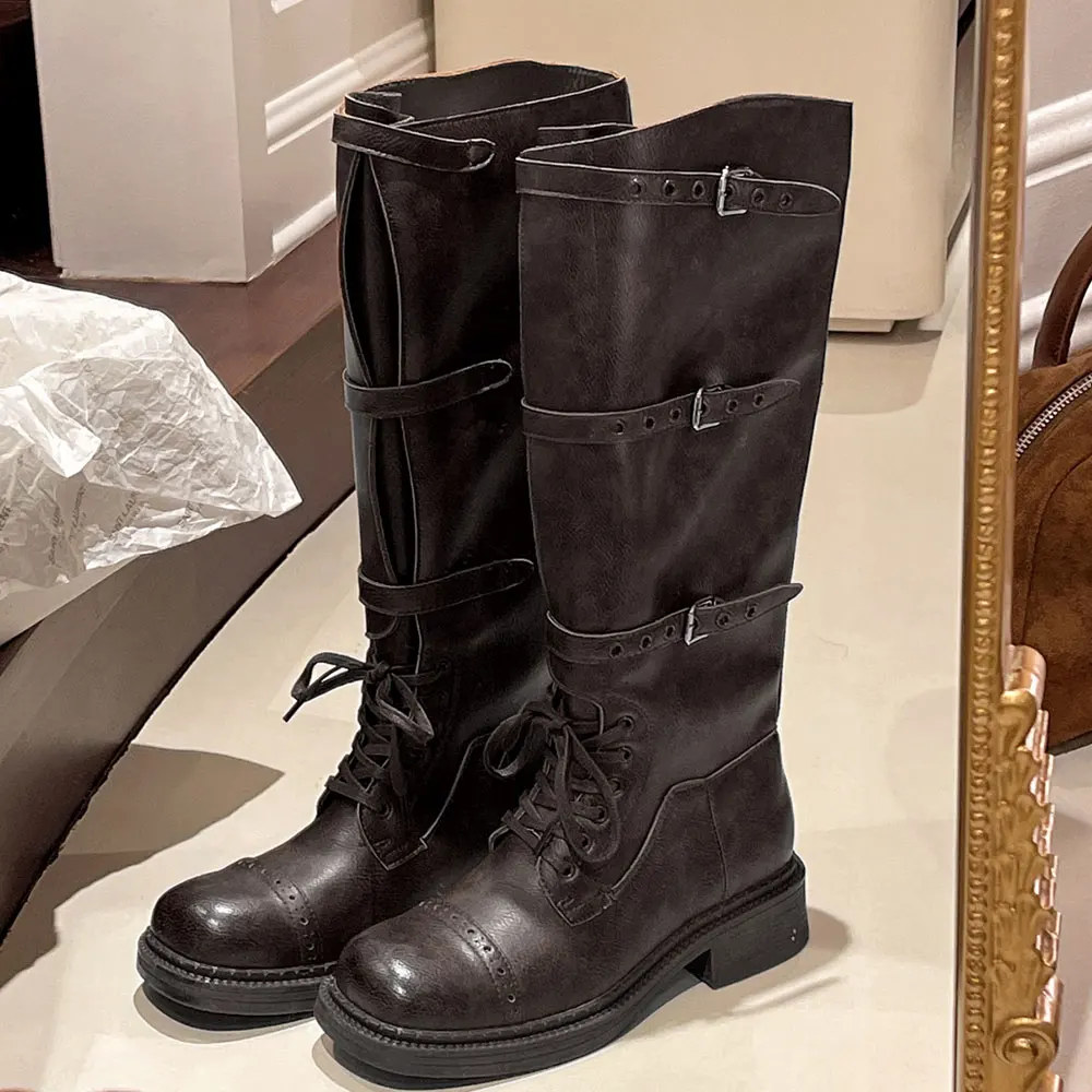Women's Knee High Boots Vintag - Street Fashion Designer recension och pris