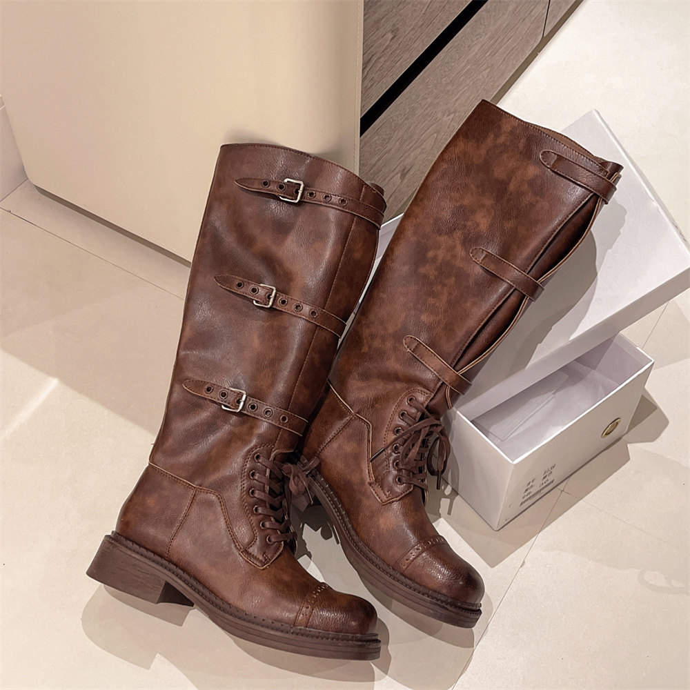 Women's Knee High Boots Vintag - Street Fashion Designer recension och pris