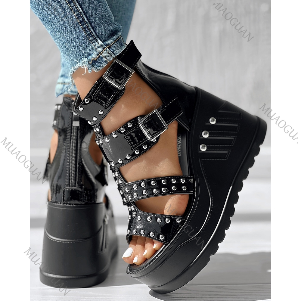 Fashion Women Peep Toe Black S - Street Fashion Designer recension och pris