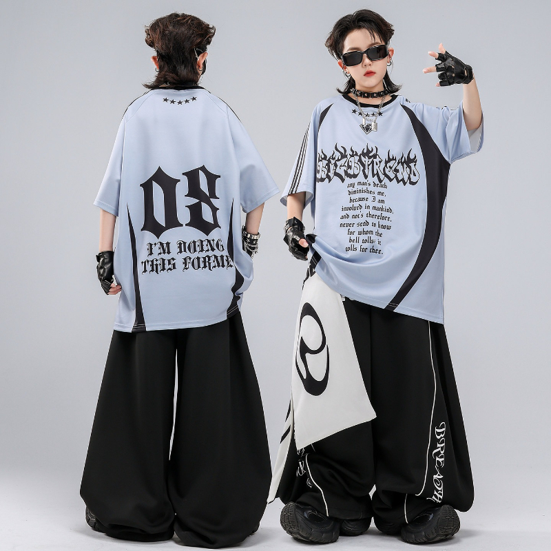 Hip Hop K-pop Red T Shirt Bagg - Street Fashion Kpop recension och pris