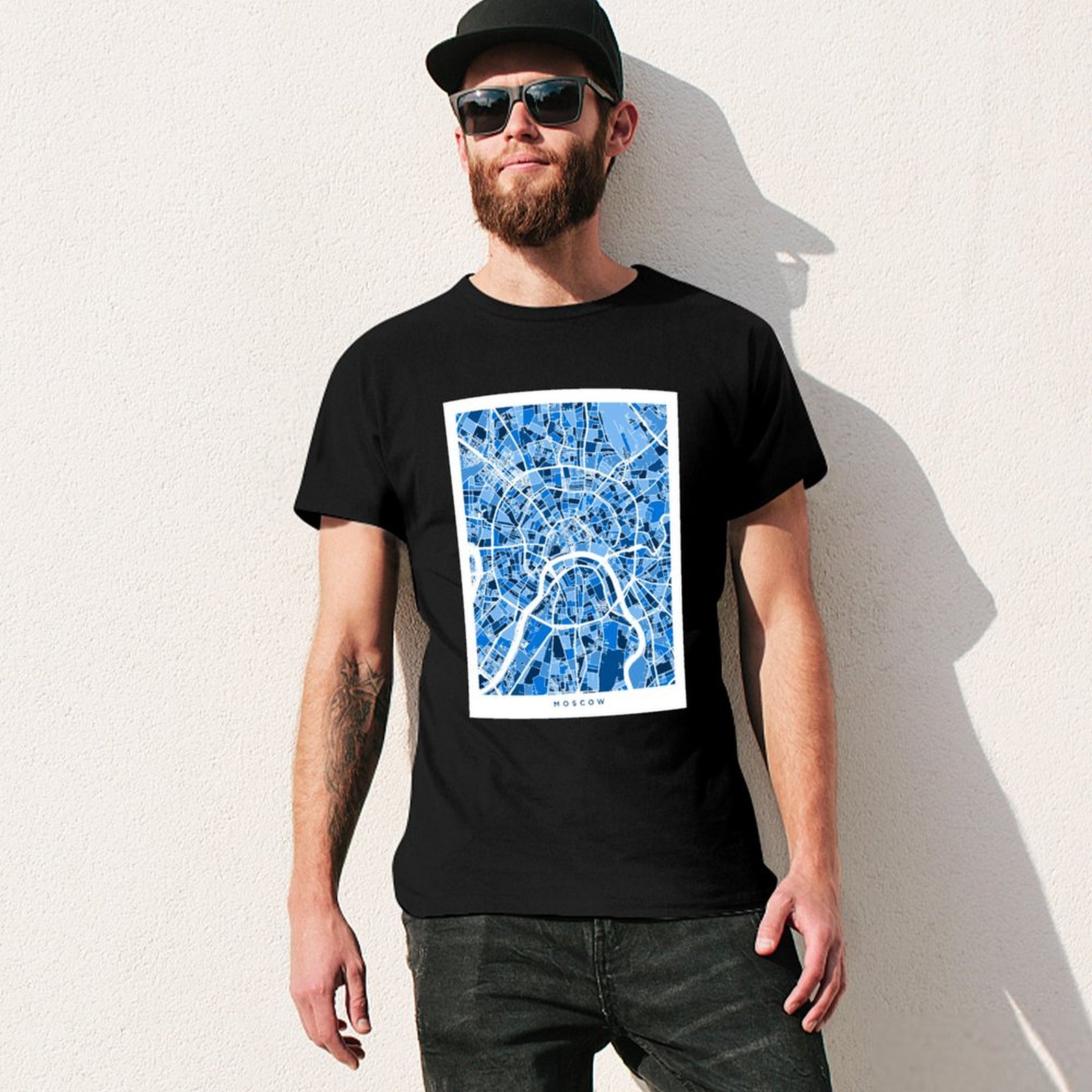 Moscow City Street Map T-Shirt - Street Fashion Moscow recension och pris