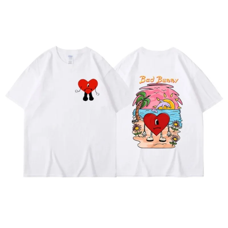 Asian Size Bad Bunny T-shirt W - Street Fashion Asian Men recension och pris