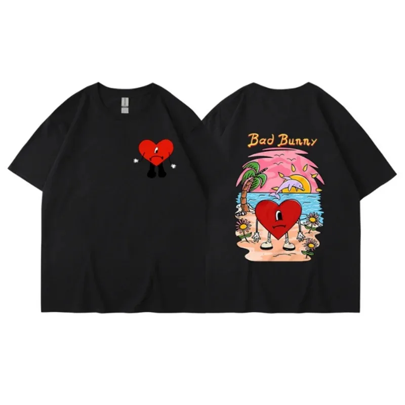 Asian Size Bad Bunny T-shirt W - Street Fashion Asian Men recension och pris