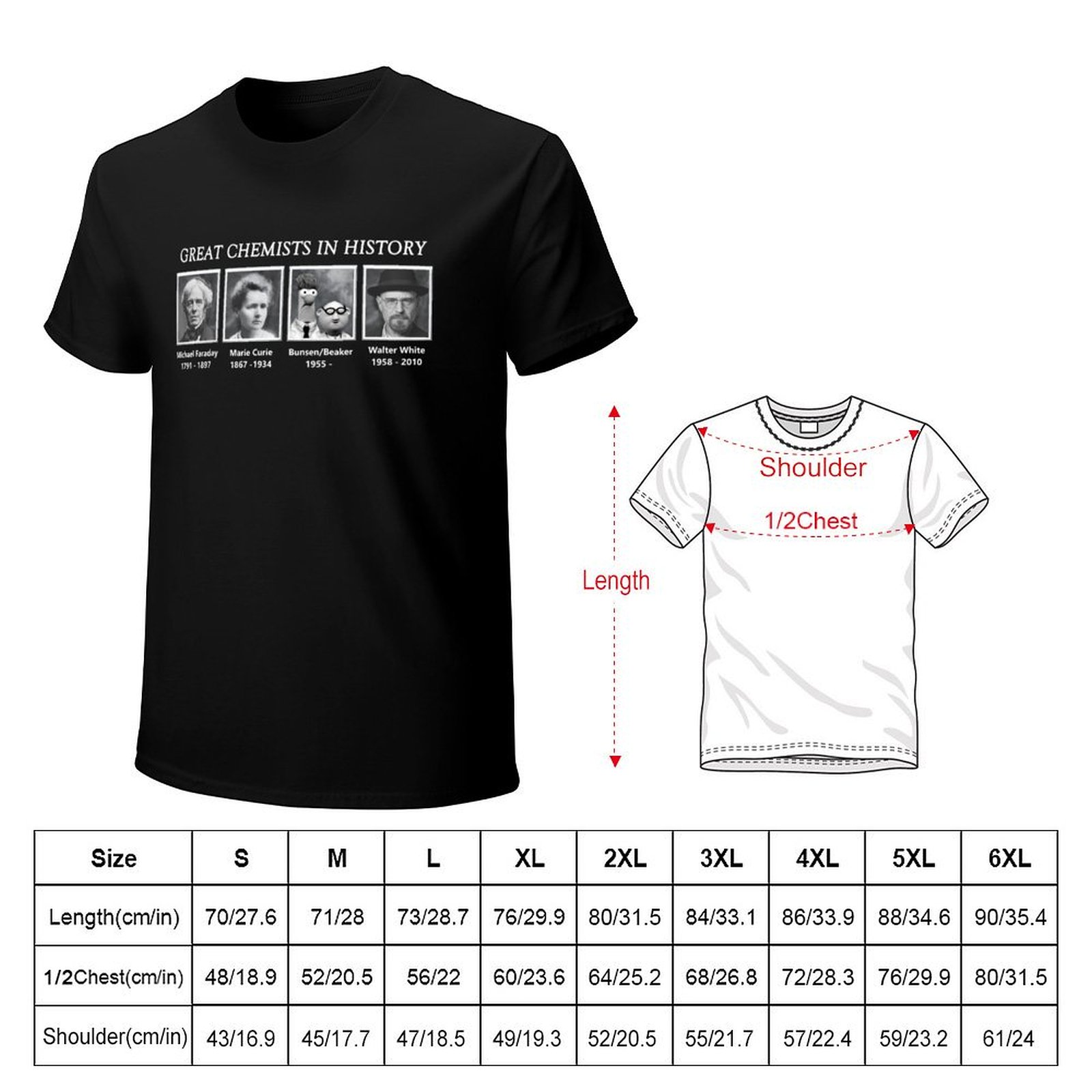 Great Chemists In History T-Sh - Street Fashion History recension och pris