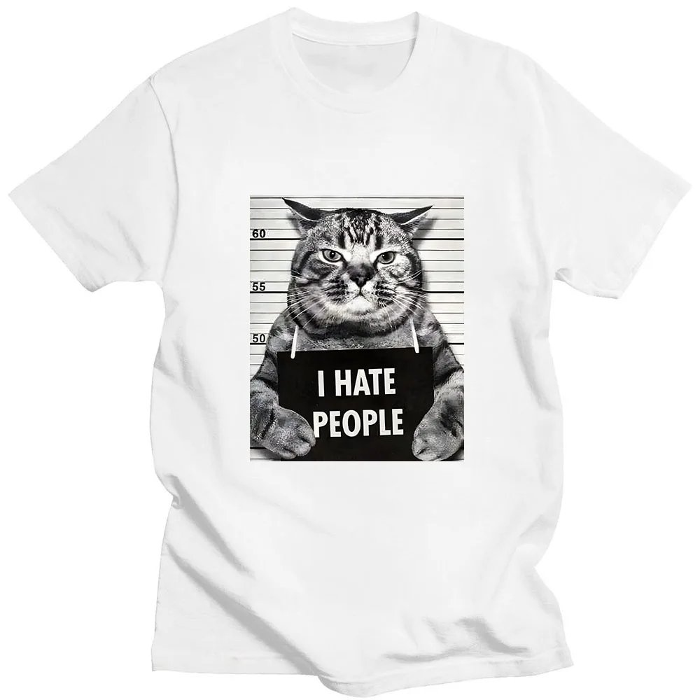 Asian sizeI Meow Print T-shirt - Street Fashion Asian Men recension och pris