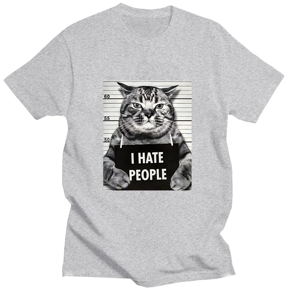 Asian sizeI Meow Print T-shirt - Street Fashion Asian Men recension och pris