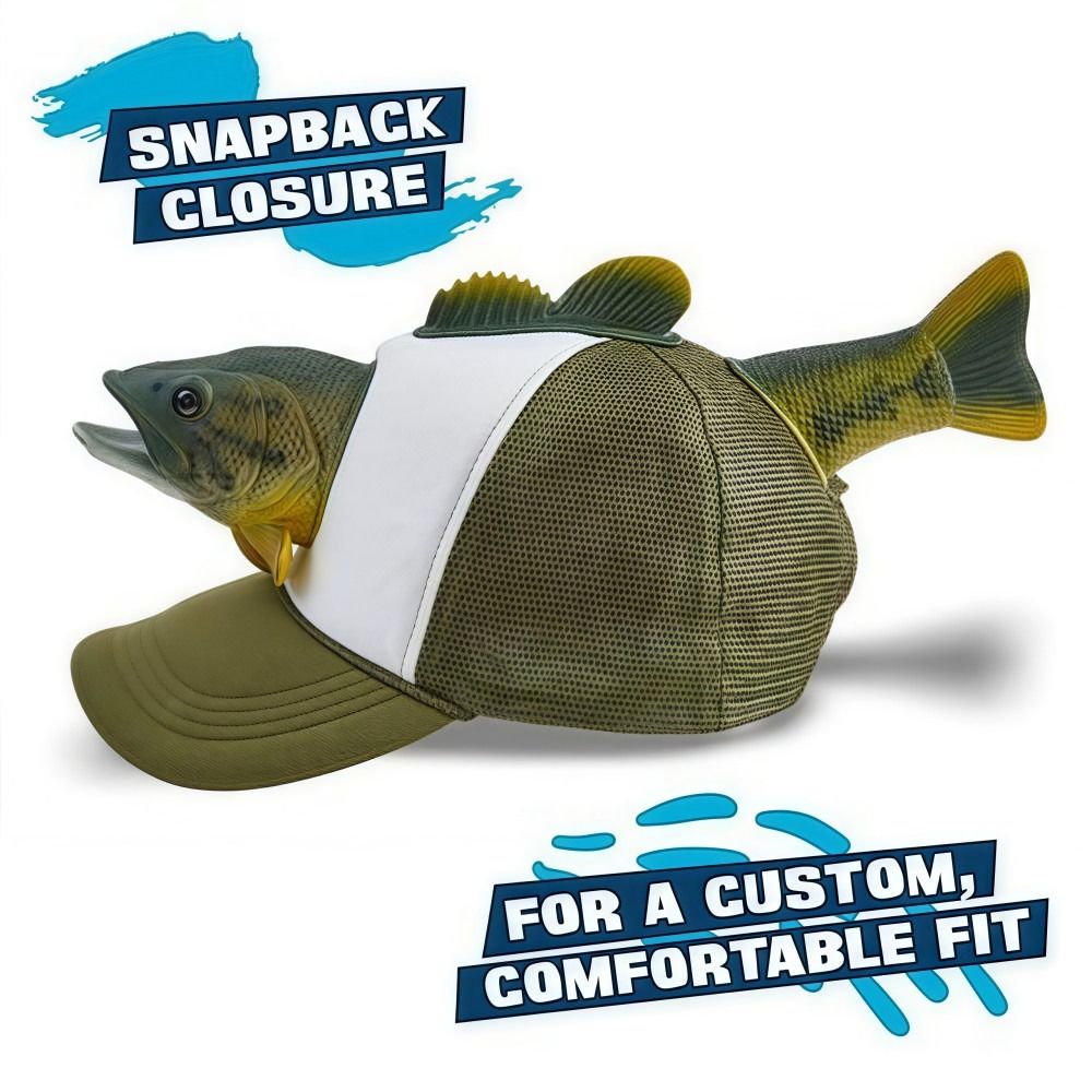 Funny 3D Fish Animal Trucker H - Baseball Cap Fitted recension och pris