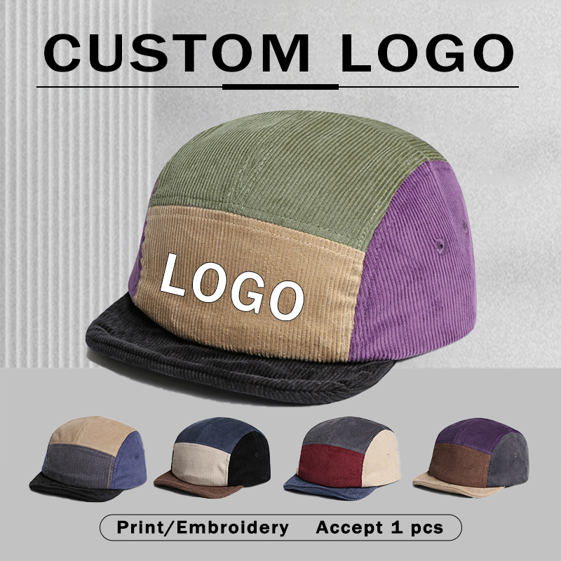 Retro Short-brimmed Corduroy B - Corduroy Cap 5 Panel recension och pris