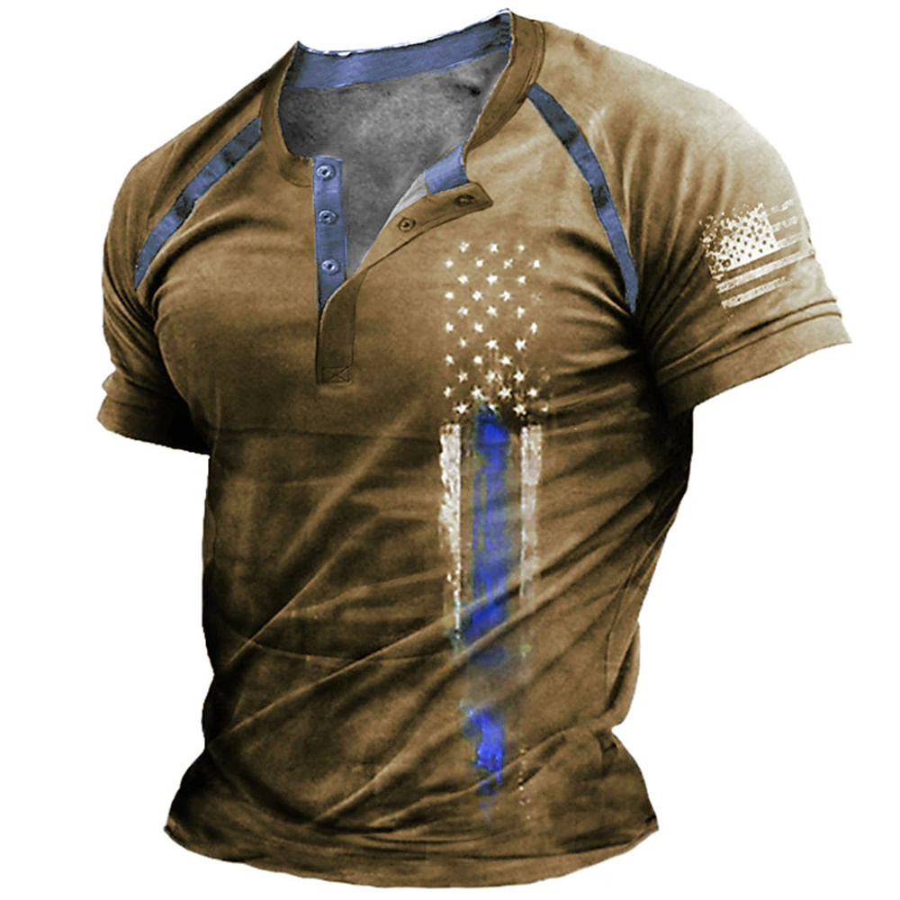 Funny 3D American Flag Print M - Street Summer Fashion recension och pris