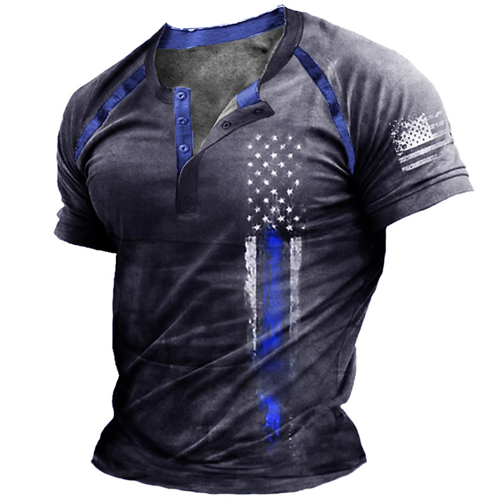 Funny 3D American Flag Print M - Street Summer Fashion recension och pris