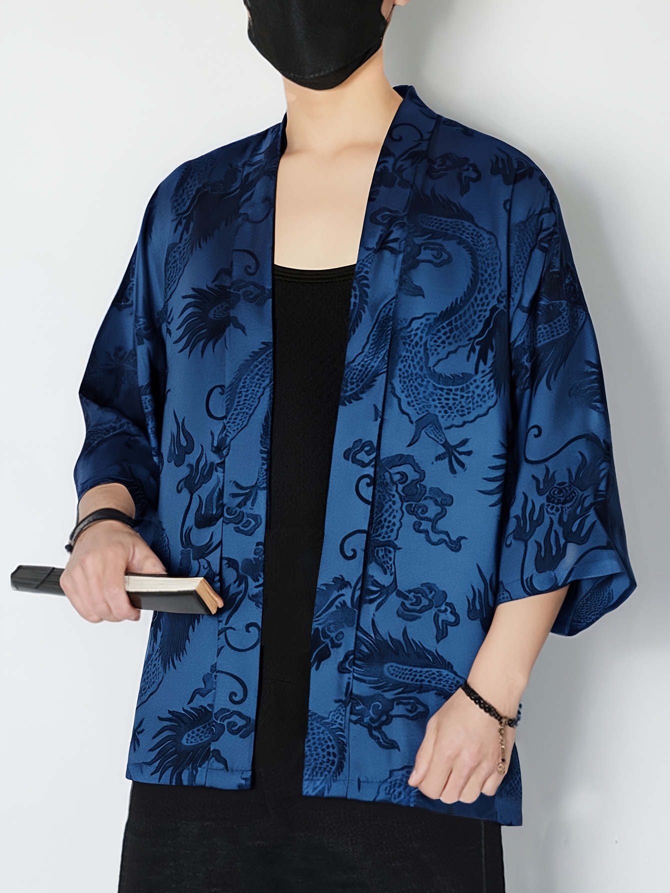 2026 Summer Men's Kimono 3D Pr - Street Fashion Designer recension och pris