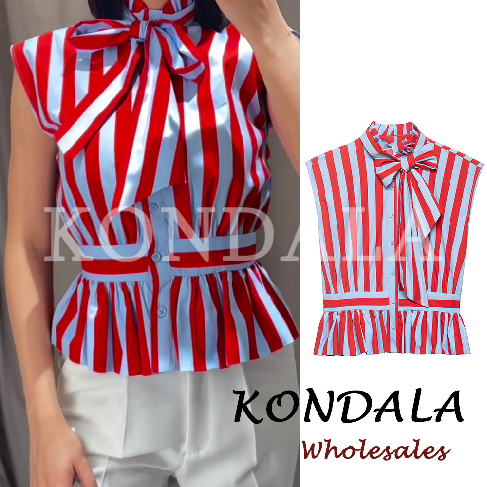KONDALA Chic Striped Y2K Women - Street Fashion Vest recension och pris