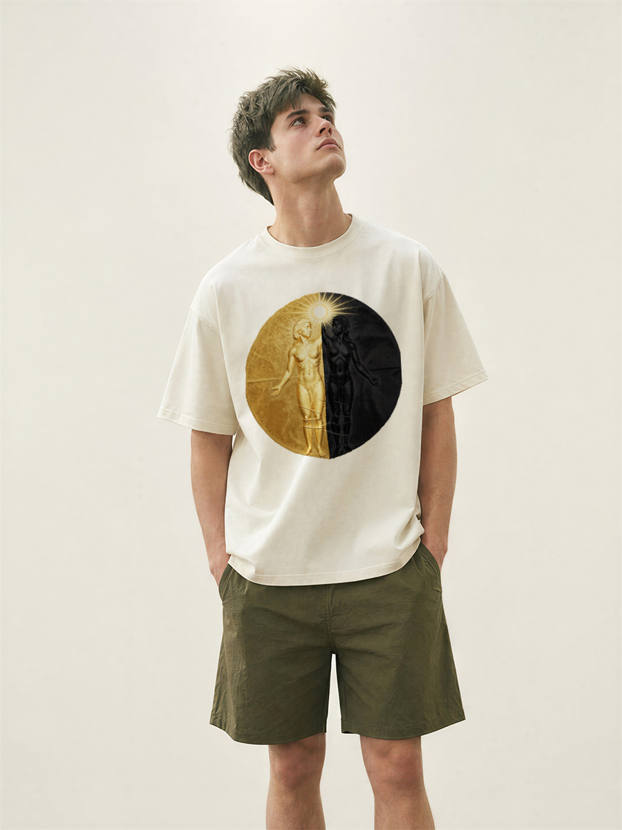 T Shirts Men Bamboo Plant Prin - Street Fashion Asian Men recension och pris