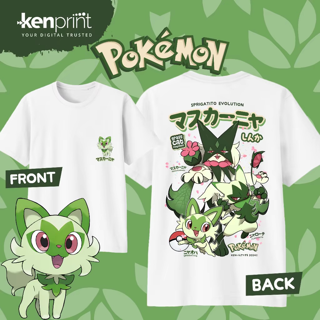 Anime Pokémon Sprigatito Evolu - Street Fashion Evolution recension och pris