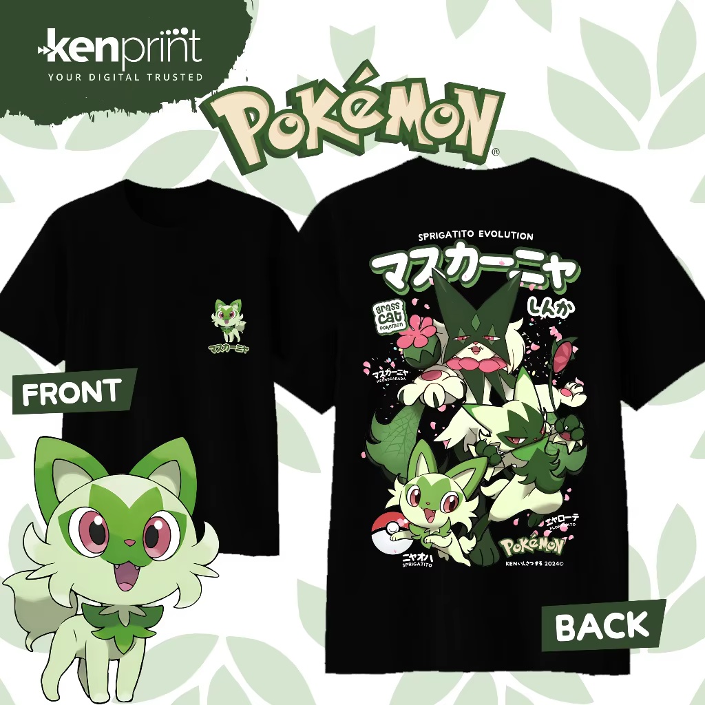Anime Pokémon Sprigatito Evolu - Street Fashion Evolution recension och pris