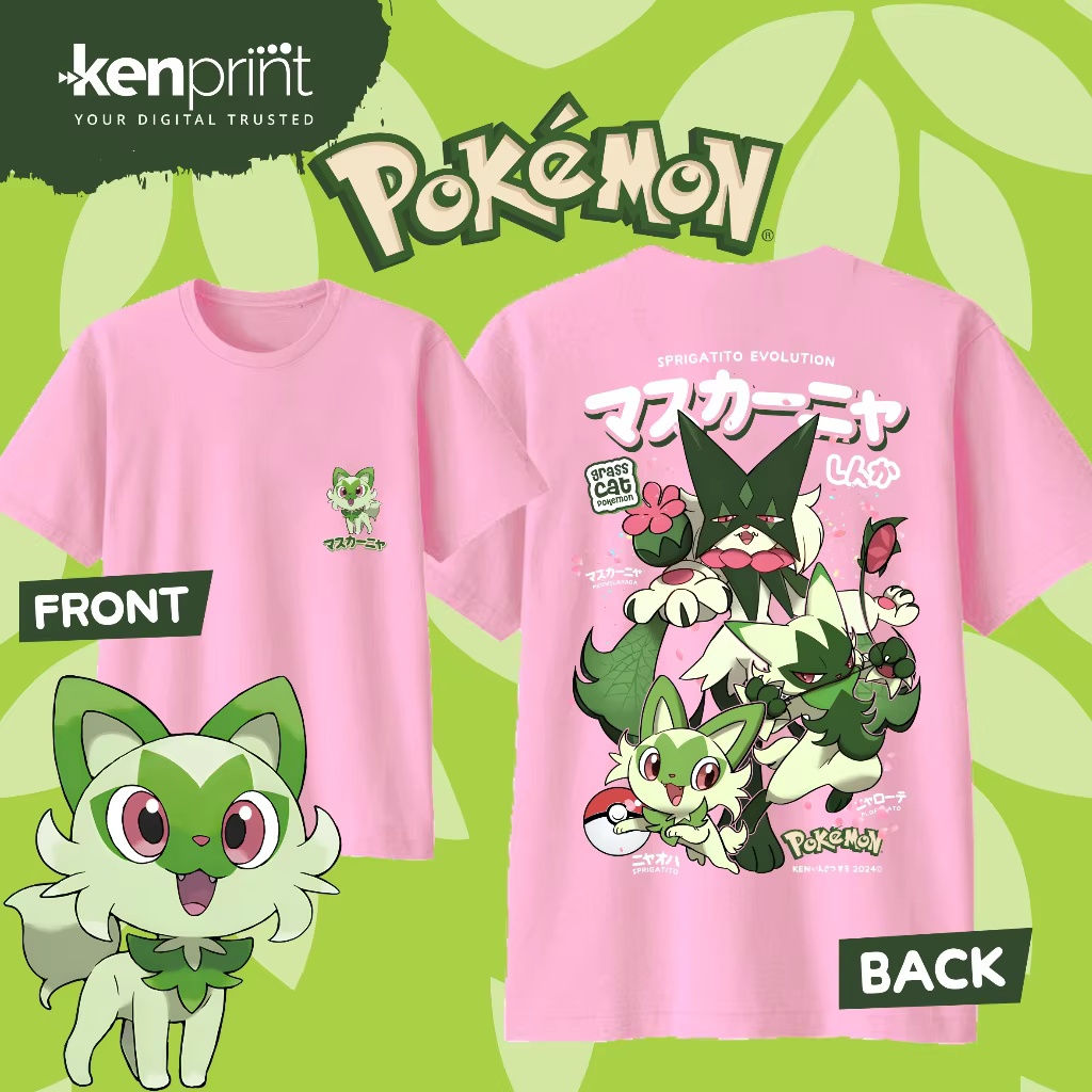 Anime Pokémon Sprigatito Evolu - Street Fashion Evolution recension och pris