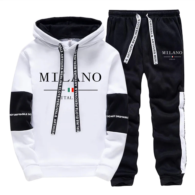 Men's Set/Hoodie/Pants Italy T - Street Fashion Art recension och pris
