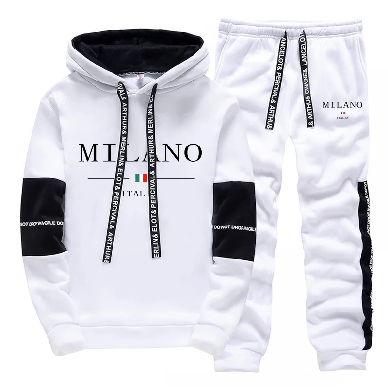 Men's Set/Hoodie/Pants Italy T - Street Fashion Art recension och pris