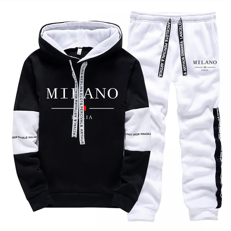 Men's Set/Hoodie/Pants Italy T - Street Fashion Art recension och pris