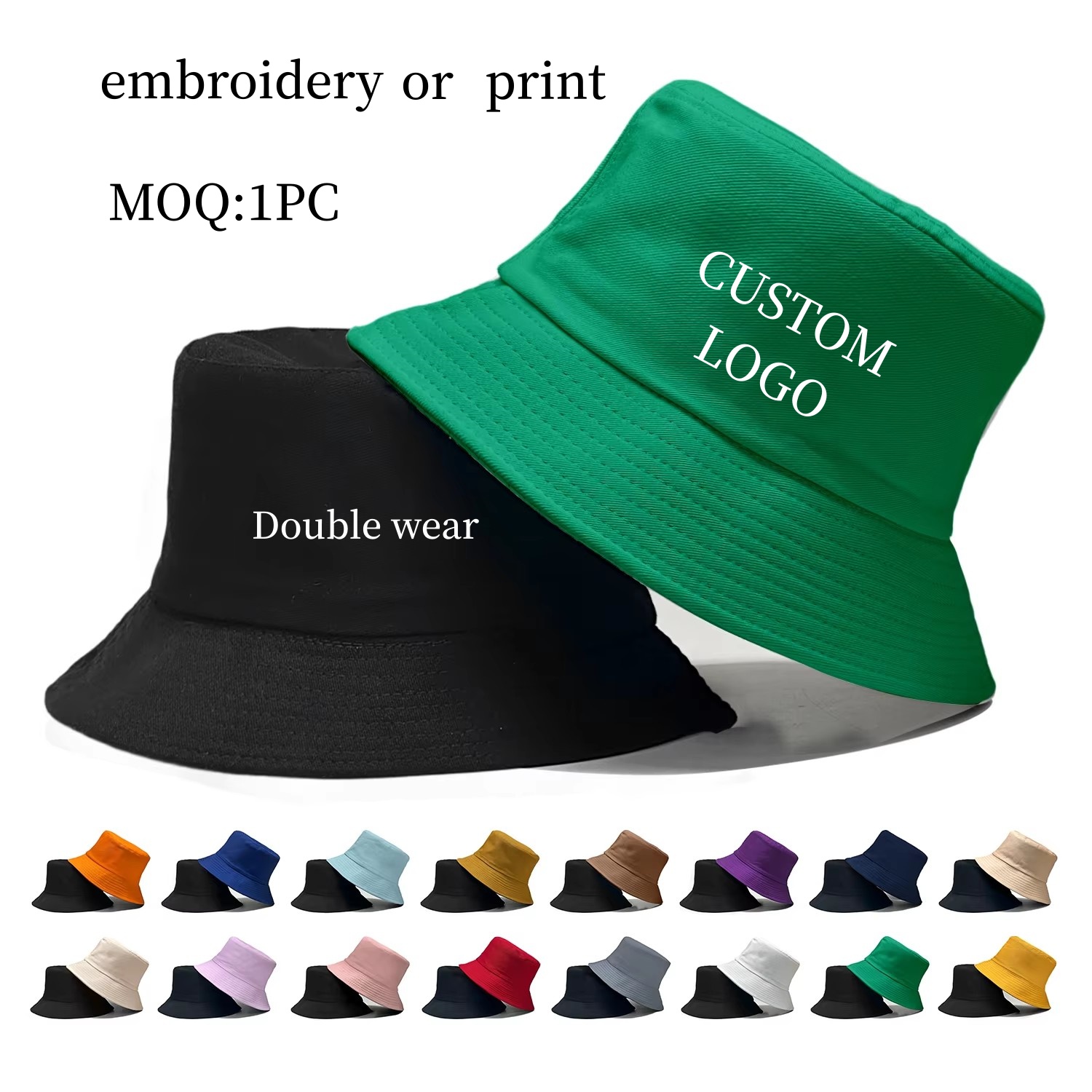Custom Logo Double Side Fisher - Baseball Cap Fitted recension och pris