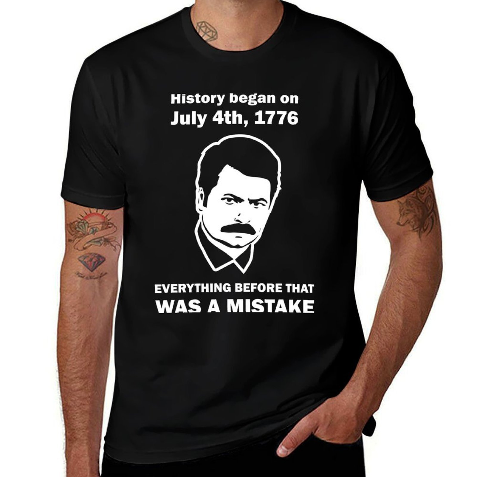 Ron Swanson History July 4 177 - Street Fashion History recension och pris