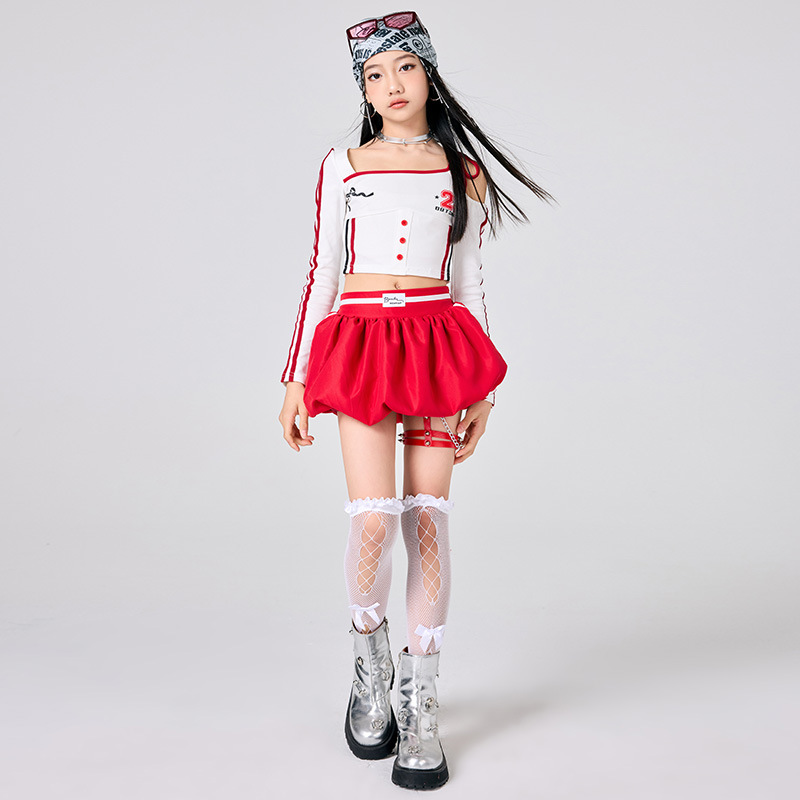 Girls Hip Hop Clothes White To - Street Fashion Kpop recension och pris