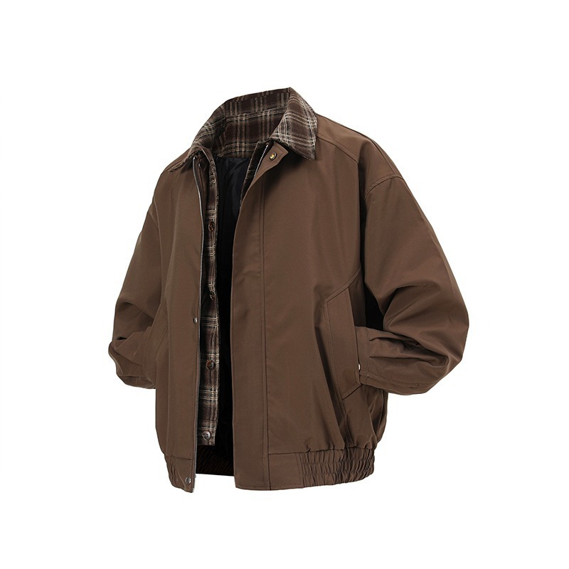 2026 Autumn New Plaid Splicing - Street Fashion Of Japan recension och pris