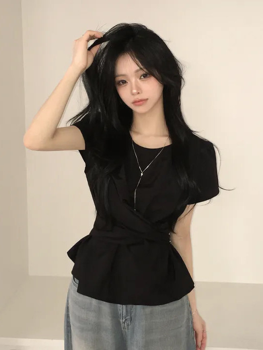 Fashionable Chic Waist-Cinchin - Street Fashion In Korea recension och pris