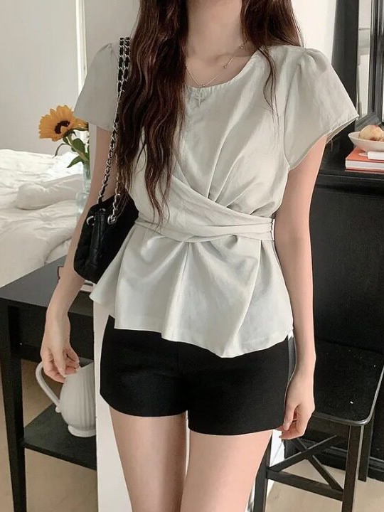 Fashionable Chic Waist-Cinchin - Street Fashion In Korea recension och pris