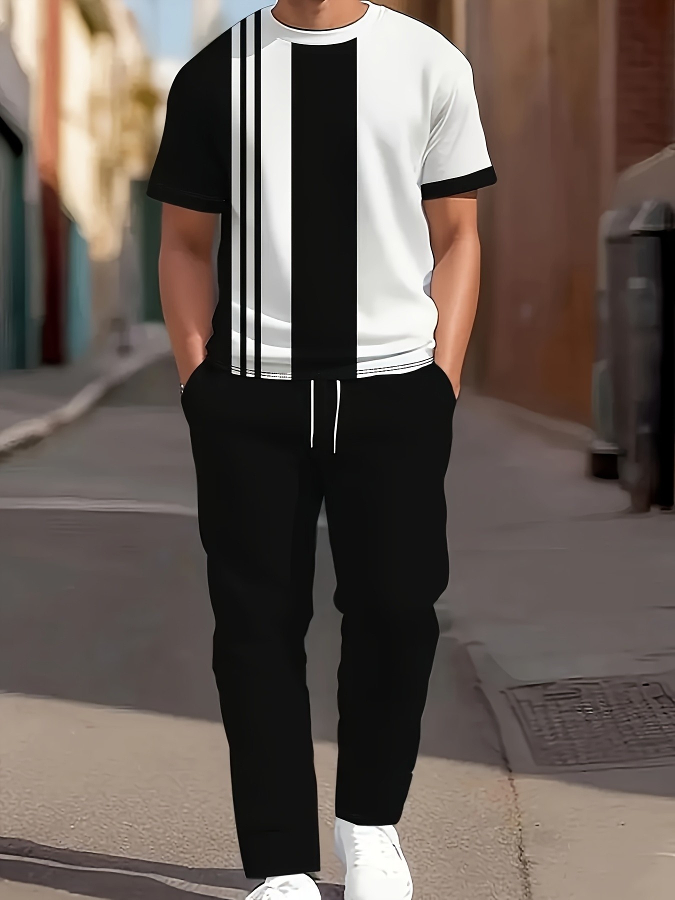 2026 Summer New Men's Short-Sl - Street Summer Fashion recension och pris