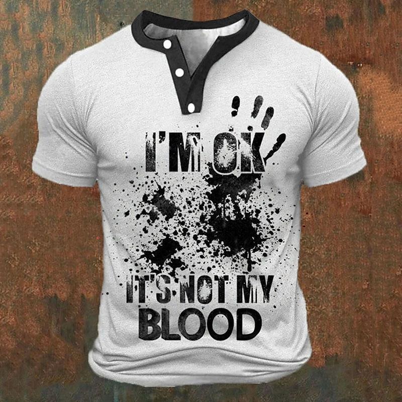Funny 3D Letter Print Men's He - Street Summer Fashion recension och pris