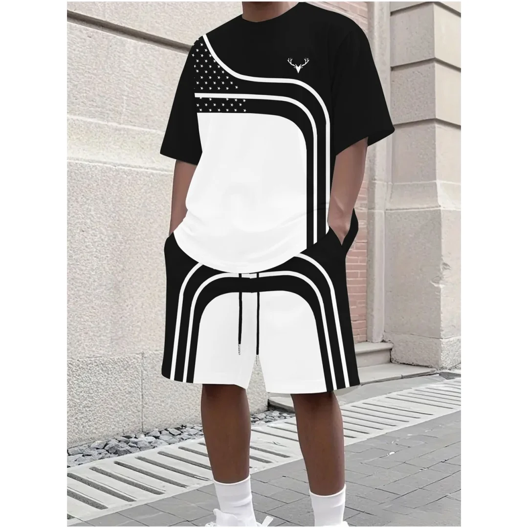 Fashion Summer Men's Stripe Pr - Street Summer Fashion recension och pris