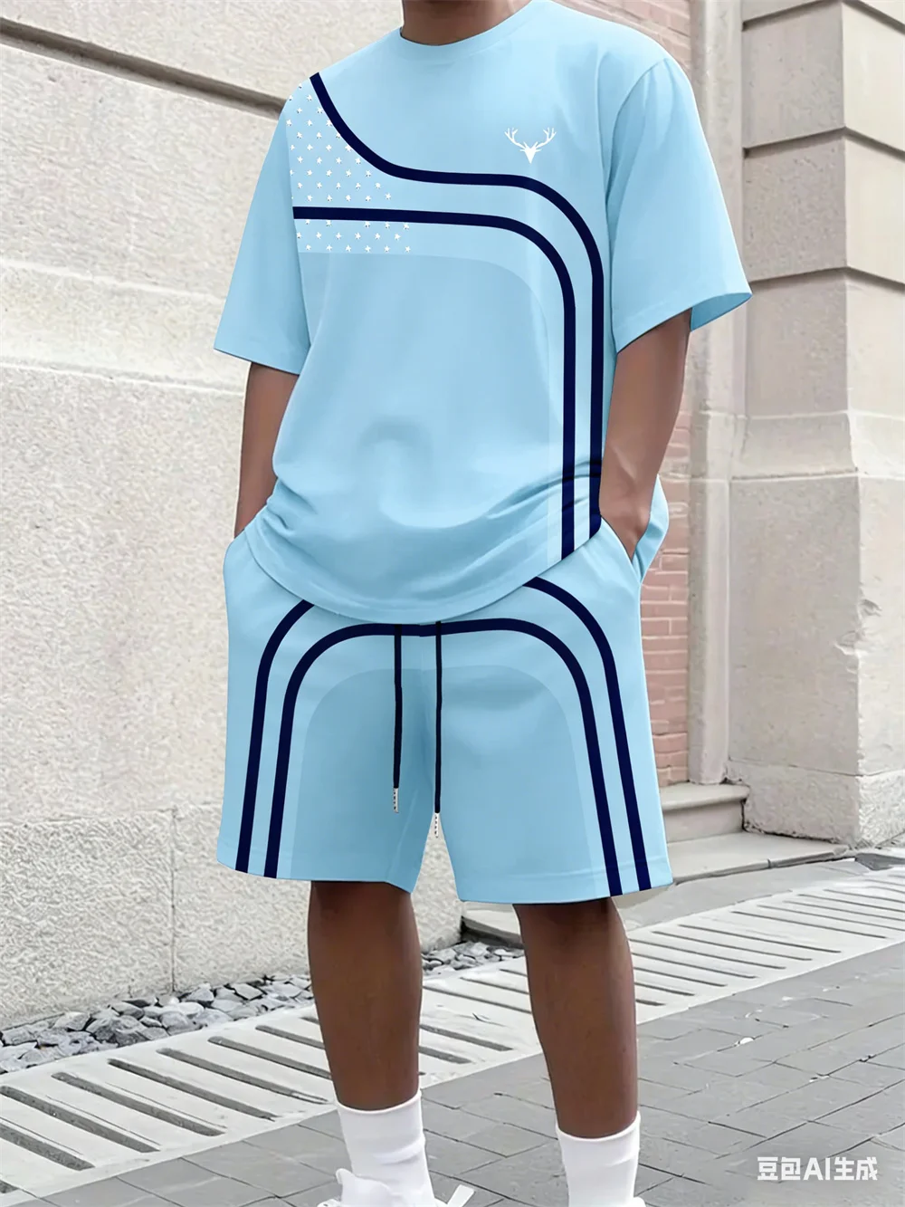 Fashion Summer Men's Stripe Pr - Street Summer Fashion recension och pris