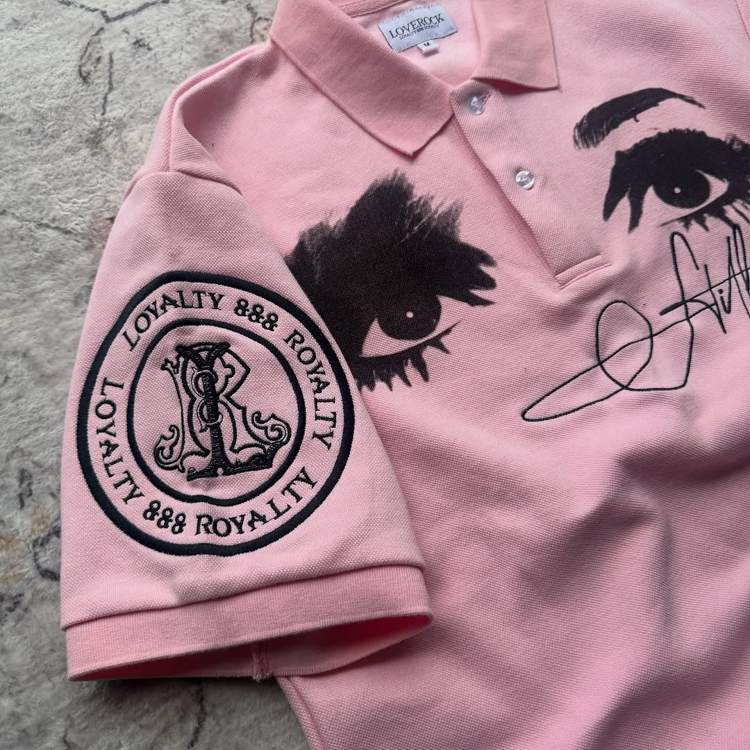 American ins retro style polo  - Street Fashion Logo Design recension och pris