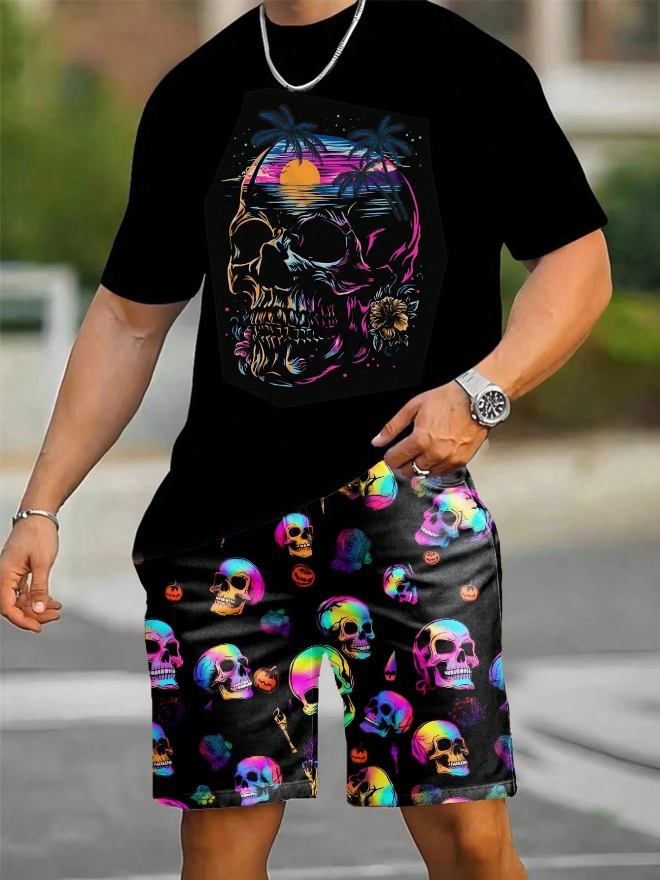 2026 Summer New Men's Short-Sl - Street Summer Fashion recension och pris