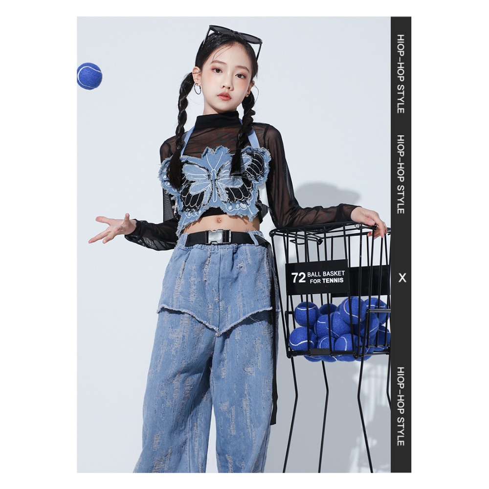 Jazz Hip Hop Dance Set Mesh Lo - Street Fashion Vest recension och pris