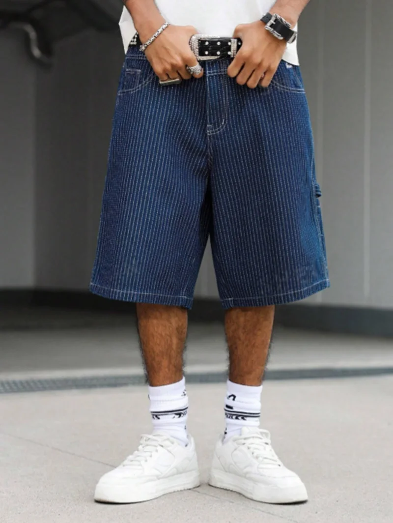 Vintage Hickory Stripe Baggy D - Street Fashion Art recension och pris