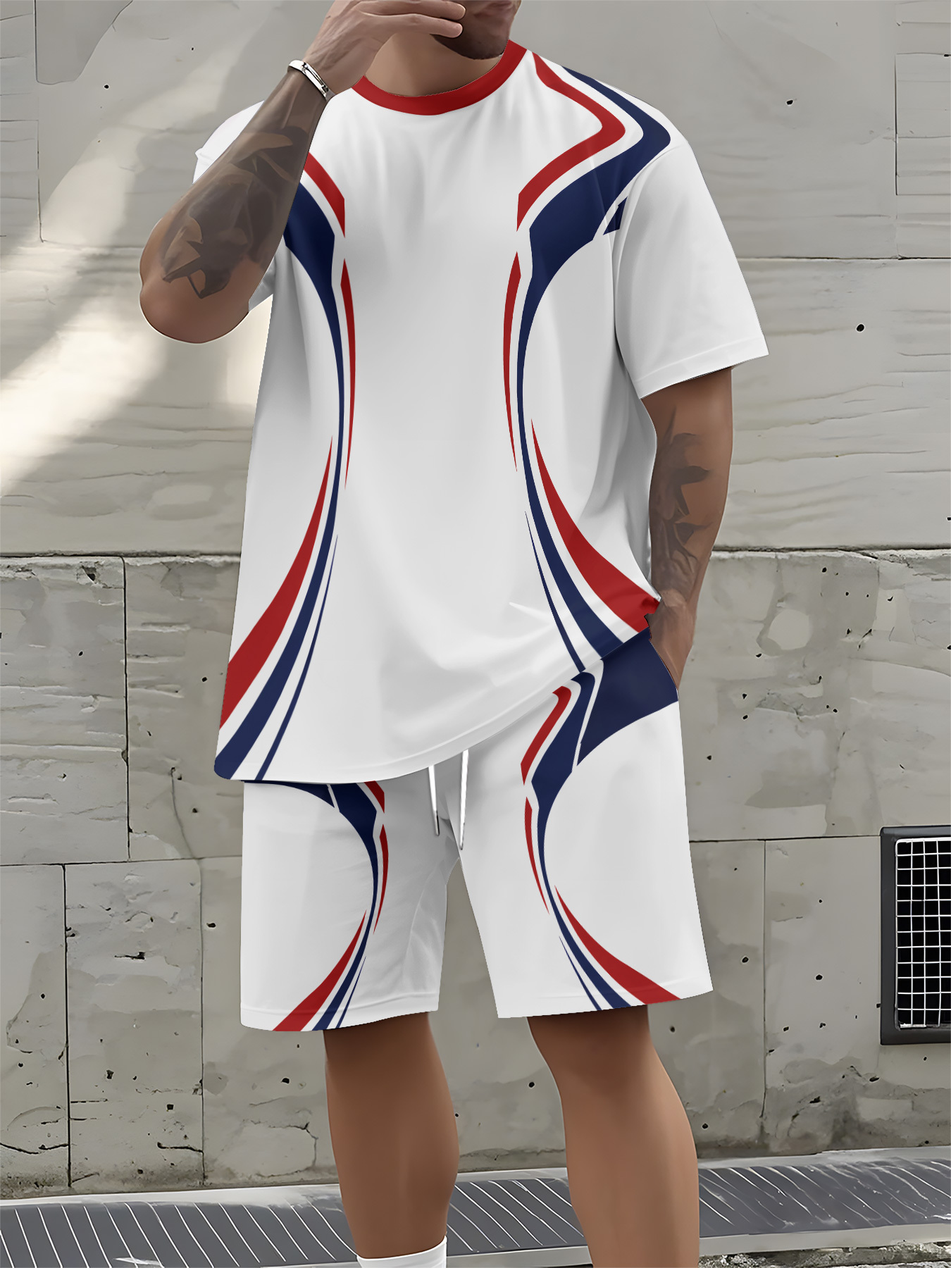 2026 Summer New Men's Short-Sl - Street Fashion Designer recension och pris
