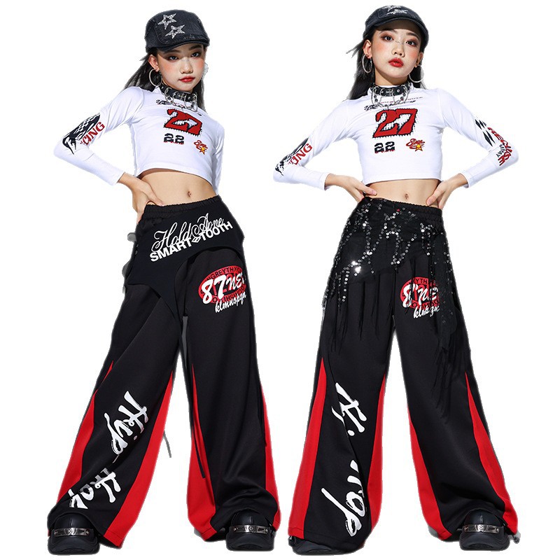 2025 Jazz Dance Clothes Girls  - Street Fashion Kpop recension och pris